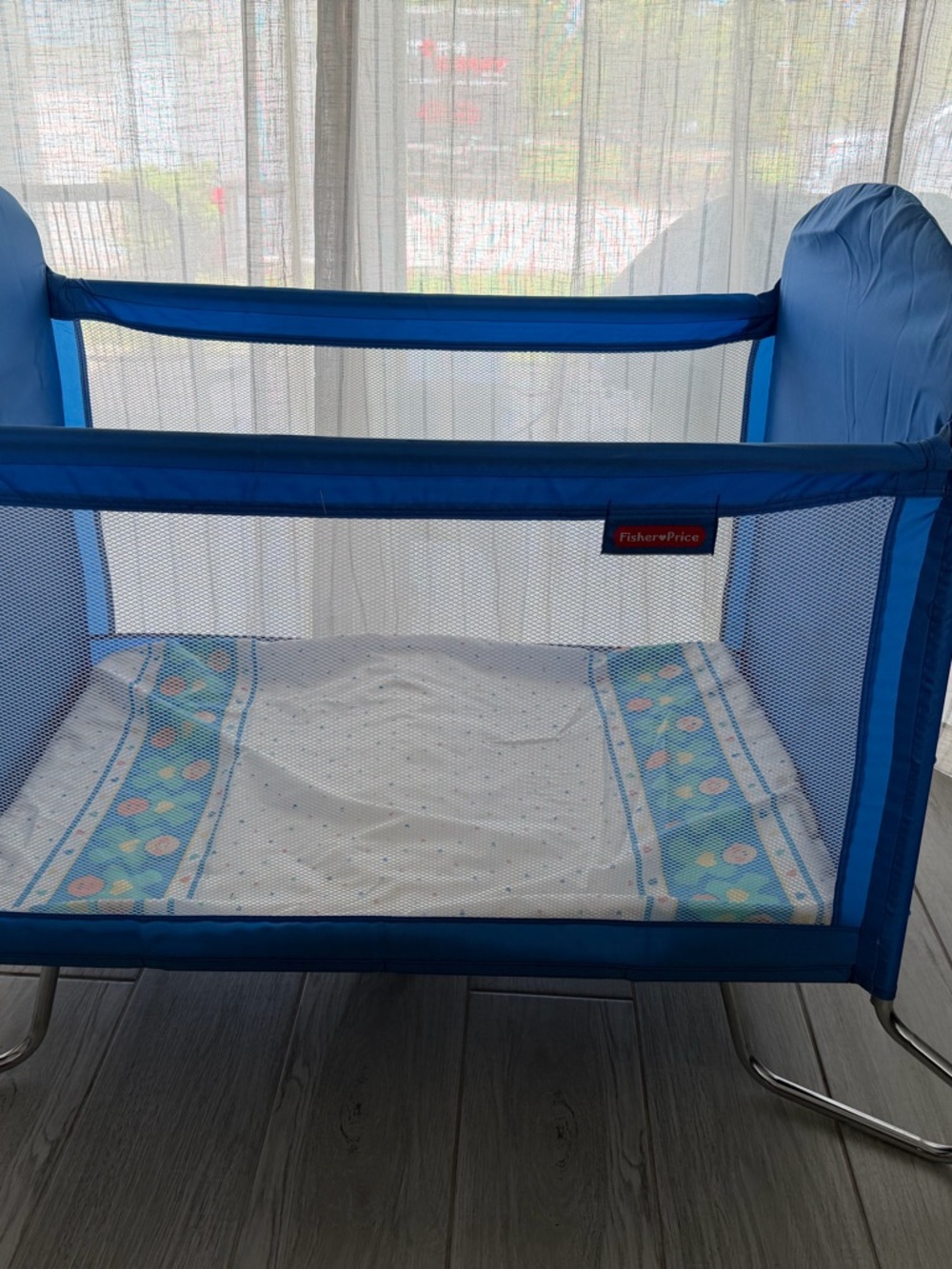 Vintage Fisher-Price Blue Travel Tender One-Piece